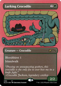 Lurking Crocodile (Foil Etched) -  Foil (SLD-590) - Secret Lair Drop Series