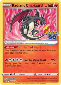 Radiant Charizard 011  - Holofoil Pokemon GO - Radiant Rare