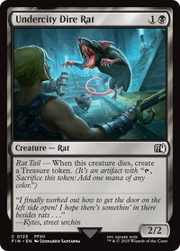 Undercity Dire Rat -  Foil (FIN-123) - FINAL FANTASY