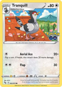 Tranquill 062  Pokemon GO - Common
