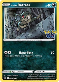 Alolan Rattata 041  Pokemon GO - Common