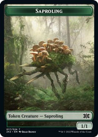 Saproling // Vampire Double-Sided Token -  (2X2-17 // 9) - Double Masters 2022