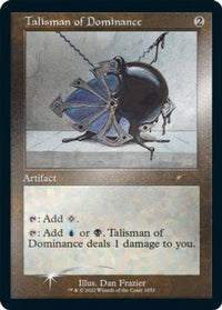 Talisman of Dominance (Retro Frame) (Foil Etched) -  Foil (SLD-1053) - Secret Lair Drop Series