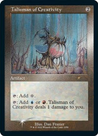 Talisman of Creativity (Retro Frame) (Foil Etched) -  Foil (SLD-1058) - Secret Lair Drop Series