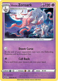 Hisuian Zoroark 076  - Holofoil SWSH11 Lost Origin - Holo Rare