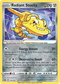 Radiant Steelix 124  - Holofoil SWSH11 Lost Origin - Radiant Rare