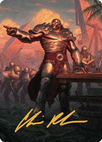 Karn, Living Legacy Art Card (1/81) (Gold-Stamped Signature) -  (ASDMU-001) - Art Series: Dominaria United