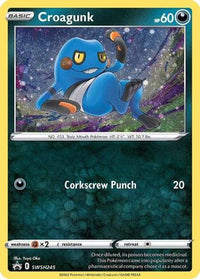 Croagunk (Cosmos Holo) SWSH245  - Holofoil SWSH Sword & Shield Promo Cards - Promo