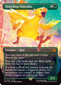 Traveling Chocobo -  (Borderless) Foil (FIN-406) - FINAL FANTASY