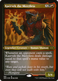 Kaervek the Merciless (Foil Etched) -  Foil (2X2-512) - Double Masters 2022