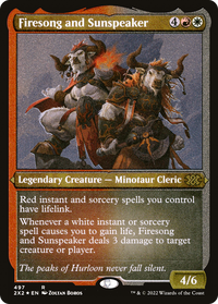 Firesong and Sunspeaker (Foil Etched) -  Foil (2X2-497) - Double Masters 2022