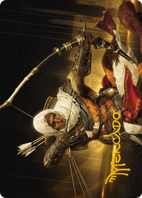 Bayek of Siwa Art Card (Gold-Stamped Signature) -  (Borderless) (ASACR-016) - Assassin's Creed Art Series