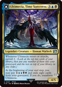 Ultimecia, Time Sorceress // Ultimecia, Omnipotent -  Foil (FIN-247) - FINAL FANTASY