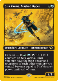 Sita Varma, Masked Racer -  Foil (DFT-493) - Aetherdrift