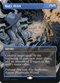 Mana Drain (Textured Foil) [Outlaws of Thunder Junction: Breaking News]