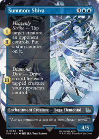 Summon: Shiva (Borderless) - : (enchantment) (Borderless) (FIN-362) - FINAL FANTASY