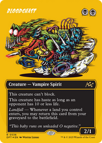 Bloodghast (Borderless) (First-Place Foil) -  (Borderless) Foil (DFT-536) - Aetherdrift