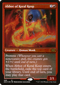 Abbot of Keral Keep (Foil Etched) -  Foil (2X2-446) - Double Masters 2022