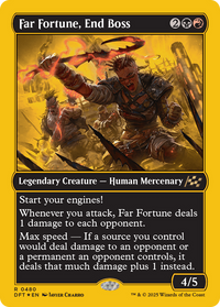 Far Fortune, End Boss -  Foil (DFT-480) - Aetherdrift