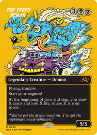 The Speed Demon -  (Borderless) Foil (DFT-538) - Aetherdrift