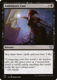 Ambition's Cost [Commander 2021]