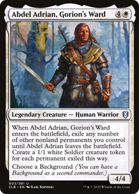 Abdel Adrian, Gorion's Ward -  (CLB-002) - Commander Legends: Battle for Baldur's Gate