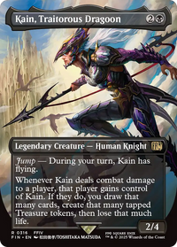 Kain, Traitorous Dragoon -  (Borderless) Foil (FIN-316) - FINAL FANTASY