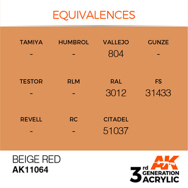 3G Acrylic: Beige Red