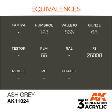 3G Acrylic: Ash Grey