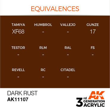 3G Acrylic: Dark Rust