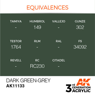 3G Acrylic: Dark Green-Grey