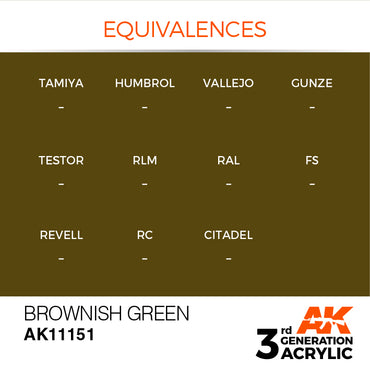 3G Acrylic: Brownish Green