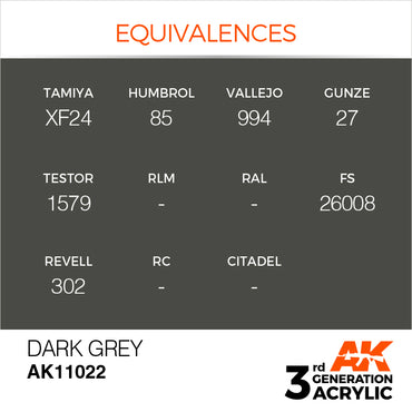 3G Acrylic: Dark Grey