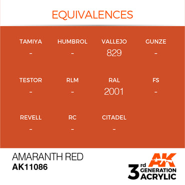 3G Acrylic: Amaranth Red