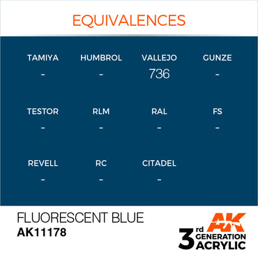 3G Acrylic: Fluorescent Blue