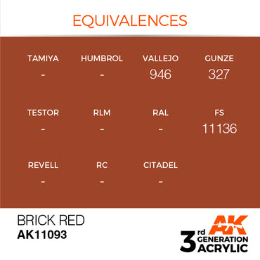 3G Acrylic: Brick Red