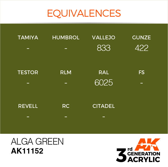 3G Acrylic: Alga Green