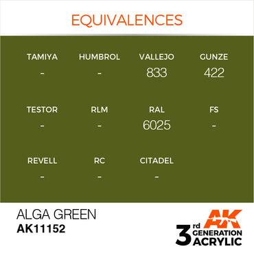 3G Acrylic: Alga Green