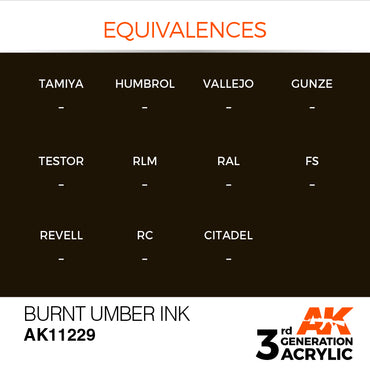 3G Acrylic: Burnt Umber Ink