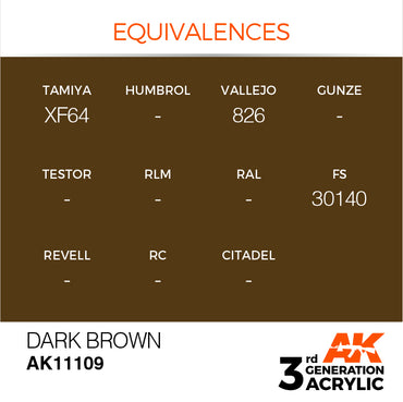 3G Acrylic: Dark Brown