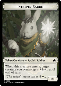 Intrepid Rabbit -  Foil (BLB-002) - Bloomburrow Tokens