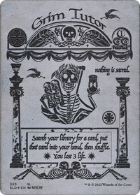 Grim Tutor (Borderless) (Foil Etched) [Secret Lair Drop Series]