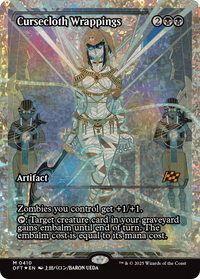 Cursecloth Wrappings - : (Showcase) Foil (DFT-410) - Aetherdrift