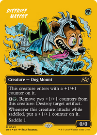 District Mascot -  (Borderless) Foil (DFT-543) - Aetherdrift