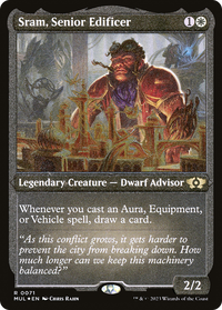 Sram, Senior Edificer (Foil Etched) -  Foil (MUL-071) - Multiverse Legends