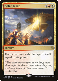 Solar Blaze (Promo Pack) [War of the Spark Promos]