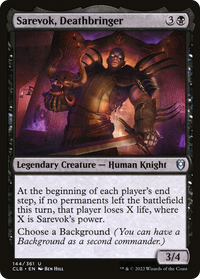 Sarevok, Deathbringer -  (CLB-144) - Commander Legends: Battle for Baldur's Gate