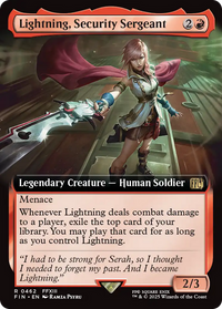 Lightning, Security Sergeant - : (Extended Art) (FIN-462) - FINAL FANTASY