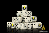 Flaming Book Dice