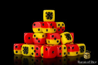 Fighting Griffons Red Yellow Dice